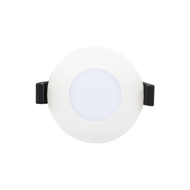 Spot encastrable fixe LED 6W RT 2012 3000K rond variable recouvrable WOLTZ