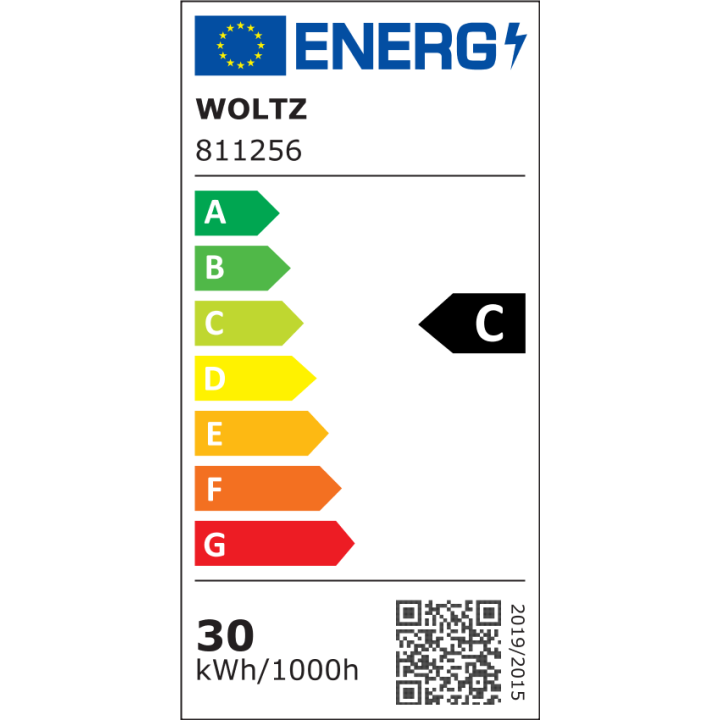 Projecteur LED extérieur à détection à fixer 30W noir WOLTZ