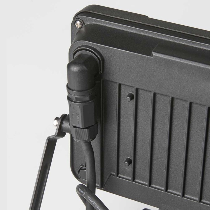 Projecteur LED extérieur à détection à fixer 30W noir WOLTZ