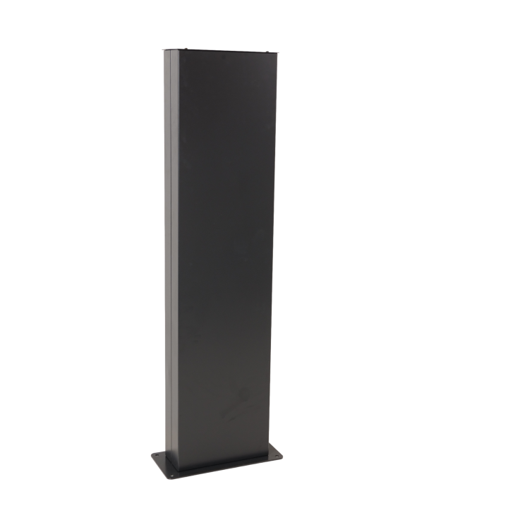 Borne métalique alu anthracite pour coffret de camping ou coffret de recharge OHMTEC