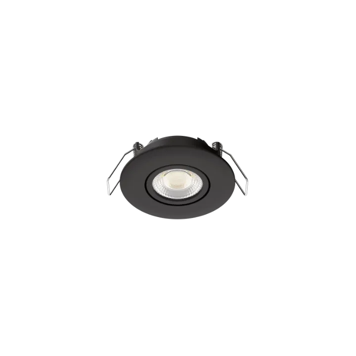 Spot noir encastré orientable LED 5W RT 2012/RE2020 WOLTZ