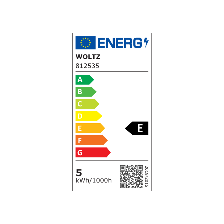 Spot noir encastré orientable LED 5W RT 2012/RE2020 WOLTZ