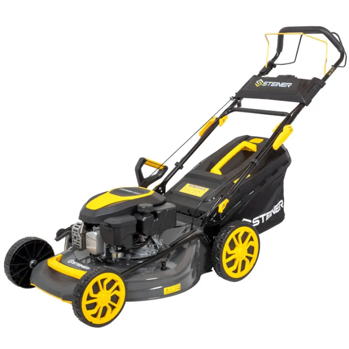 Tondeuse thermique tractée 4 en 1 mulching 51 cm 4CV 170cm³ - Démarrage électrique - STEINER