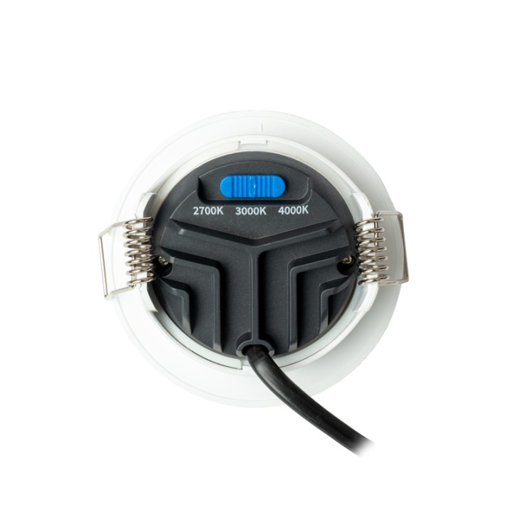 Spot blanc encastré orientable LED 5W IP65 CCT RT2012/RE2020 WOLTZ