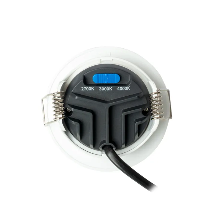 Spot blanc encastré orientable LED 5W IP65 CCT RT2012/RE2020 WOLTZ