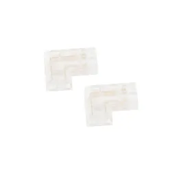 Lot de 2 connecteurs d'angle 90° pour Ruban Led COB 24V IP20 8mm réf 812580