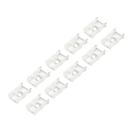 Lot de 10 clips PC pour Ruban Led COB 230V IP65 12mm réf 812593 et réf 812594