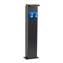 Potelet camping 80cm 2 prises CEE 10A avec protection OHMTEC