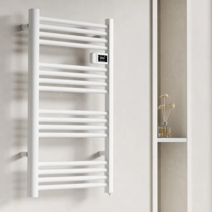 Sèche-serviette électrique 500W tubes ronds fil chauffant - ATENZA