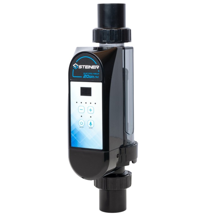 Electrolyseur au sel générateur de chlore 20g/h pour piscine Max 85mᵌ STEINER