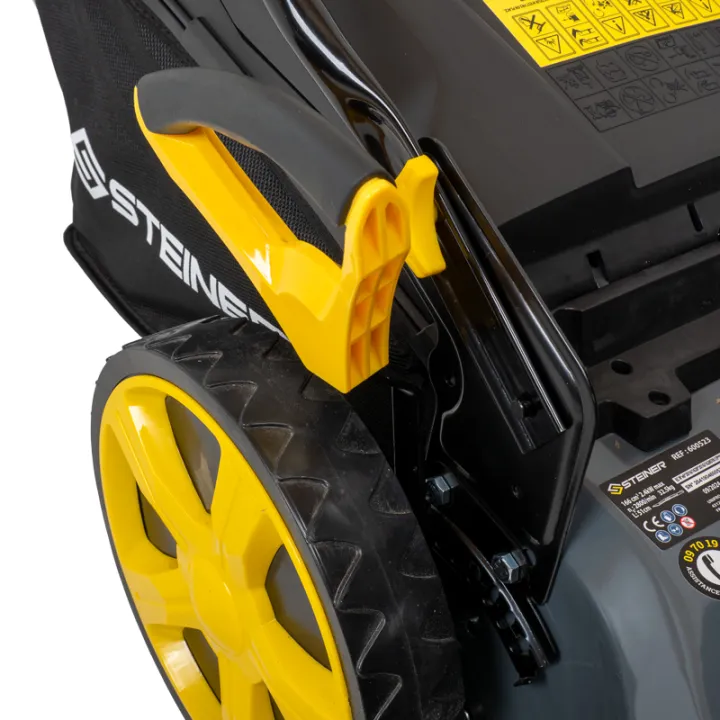 Tondeuse thermique tractée 4 en 1 mulching 51cm moteur HONDA 166 cm³ STEINER