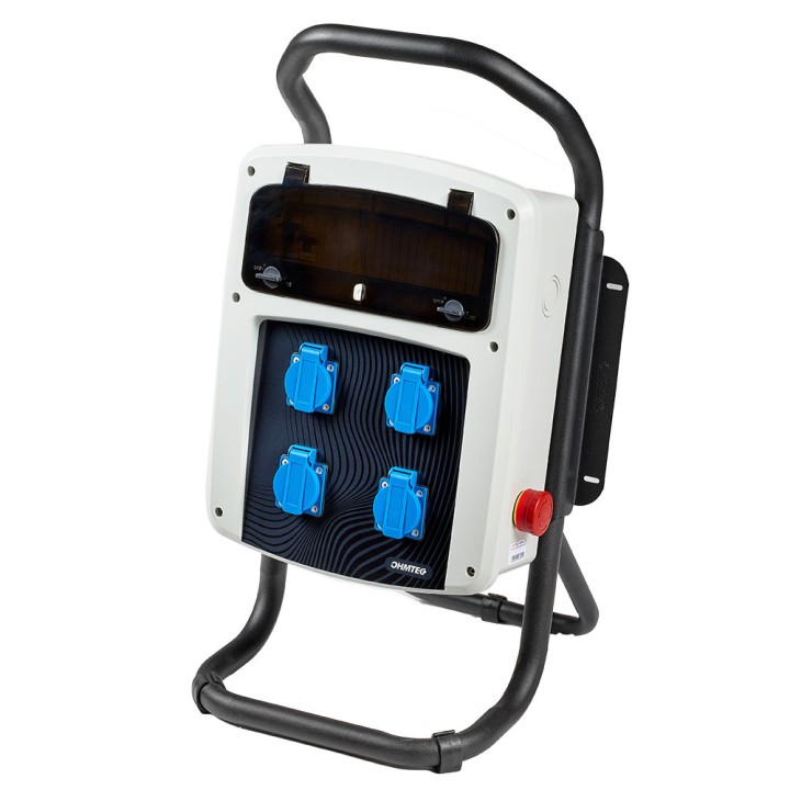 Coffret de chantier avec 4 prises monophasées NALTO