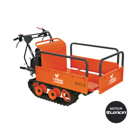 Brouette thermique essence 196cc, benne extensible, charge 300Kg ST PIERRE DU CHAMP
