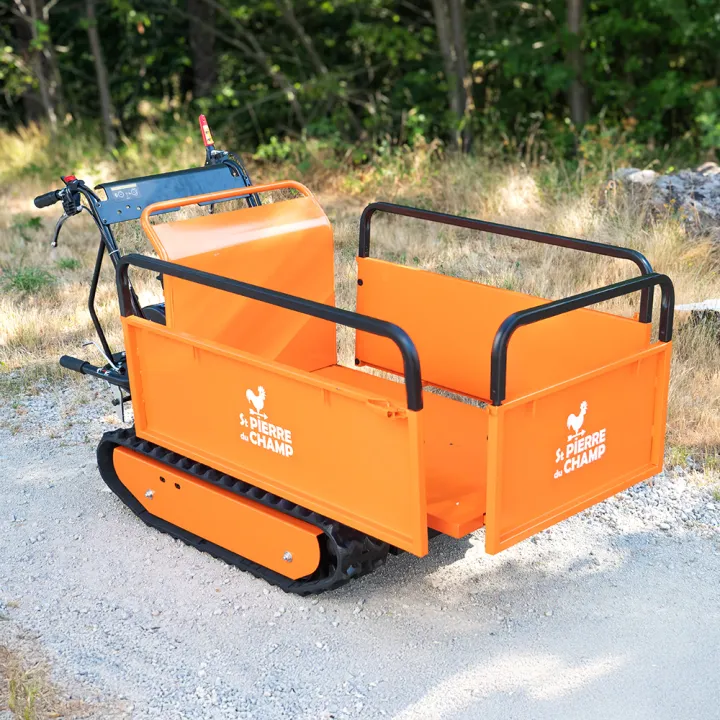 Brouette thermique essence 196cc, benne extensible, charge 500Kg ST PIERRE DU CHAMP