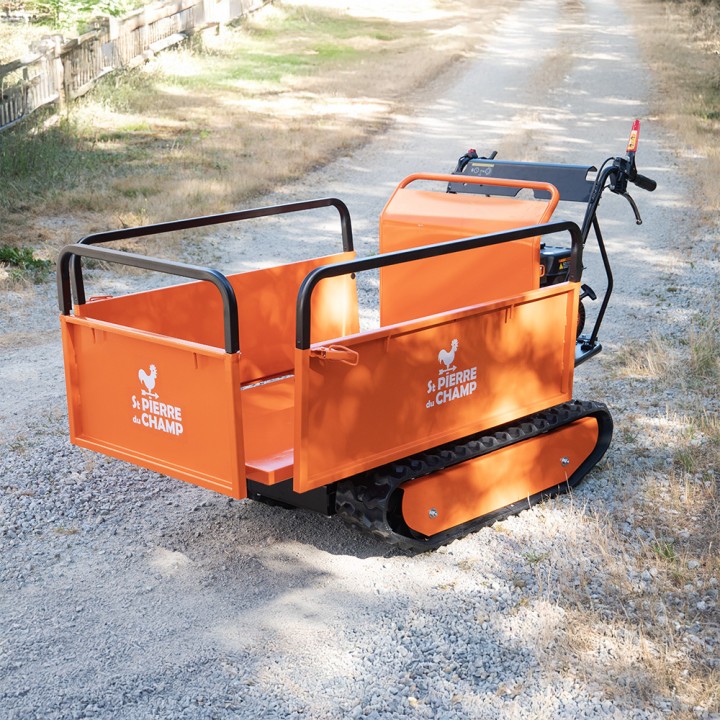 Brouette thermique essence 196cc, benne extensible, charge 500Kg ST PIERRE DU CHAMP