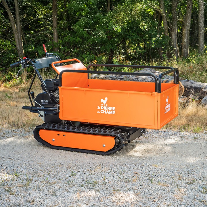 Brouette thermique essence 196cc, benne extensible, charge 500Kg ST PIERRE DU CHAMP