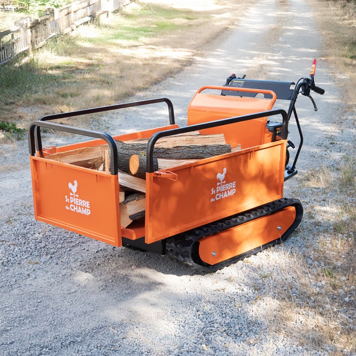 Brouette thermique essence 196cc, benne extensible, charge 500Kg ST PIERRE DU CHAMP