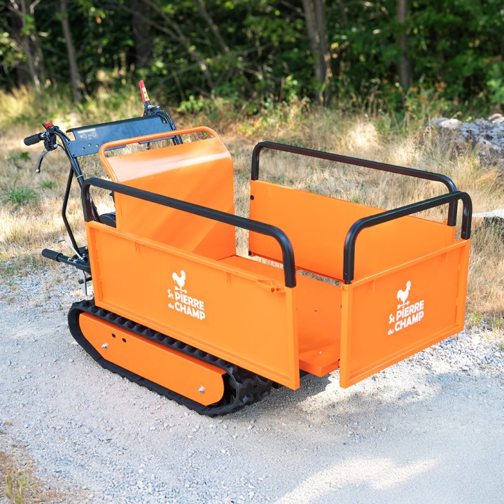 Brouette thermique essence 196cc, benne extensible, charge 500Kg ST PIERRE DU CHAMP