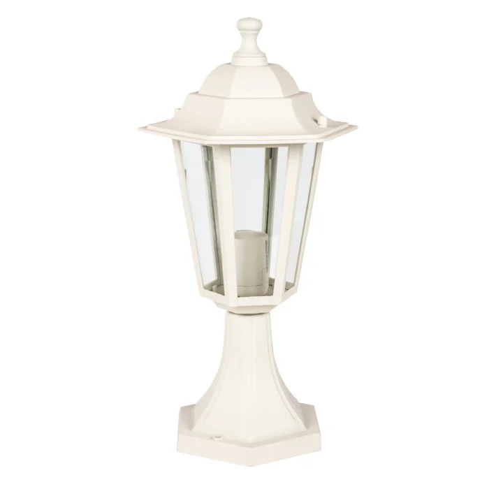 Borne Lumineuse Extérieure 60W E27 Plastique Blanc ELINA