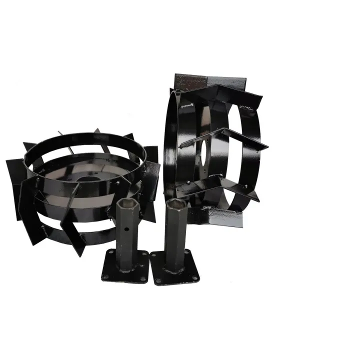 Jeu de 2 roues métalliques Diamètre 38cm pour motoculteur