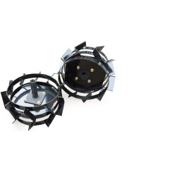 Jeu de 2 roues métalliques Diamètre 38cm pour motoculteur