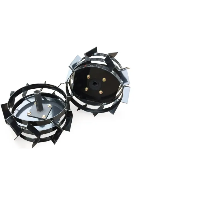 Jeu de 2 roues métalliques Diamètre 38cm pour motoculteur