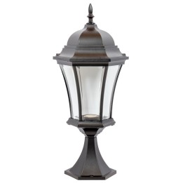 Borne Lumineuse  Extérieure 100W max E27 Fonte Noire ADELA