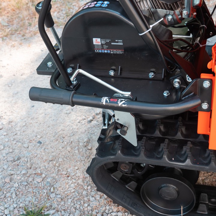 Brouette thermique 196cc benne extensible charge 300Kg + lame chasse-neige