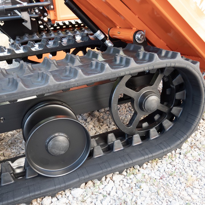 Brouette thermique 196cc benne extensible charge 300Kg + lame chasse-neige