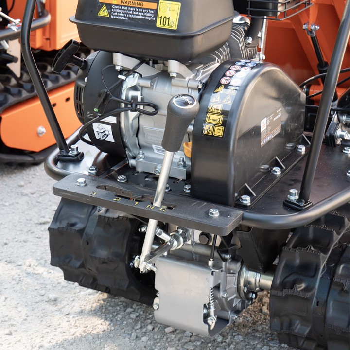 Brouette thermique 196cc benne extensible charge 300Kg + lame chasse-neige