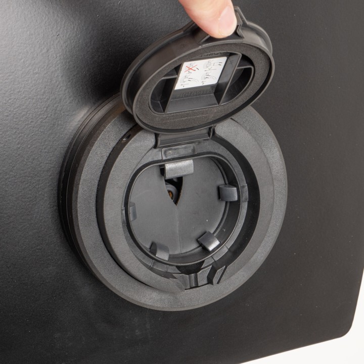 Borne de recharge monophasée métallique 7.4kW OHMTEC