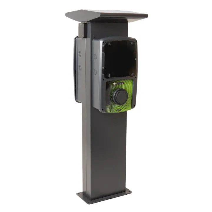 Borne de recharge véhicule électrique avec module de paiement par carte bancaire – 2 prises T2S 7,4 KW OHMTEC
