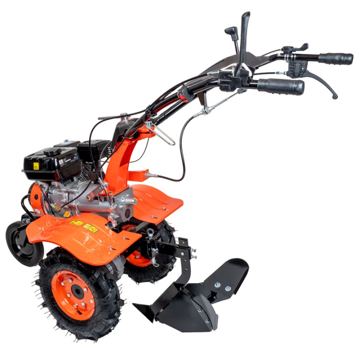 Motoculteur - Motobineuse thermique essence 8CV - 223cc à engrenages + 8 fraises + 2 roues + buteur ST PIERRE DU CHAMP