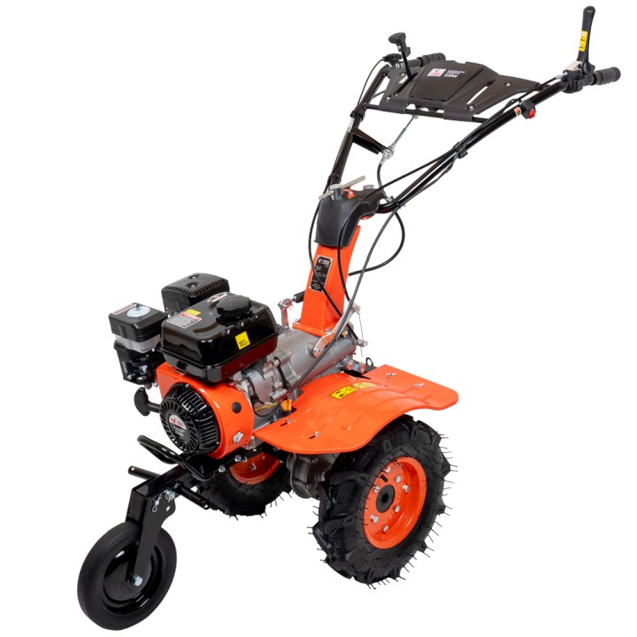 Motoculteur - Motobineuse thermique essence 8CV - 223cc à engrenages + 8 fraises + 2 roues + buteur ST PIERRE DU CHAMP