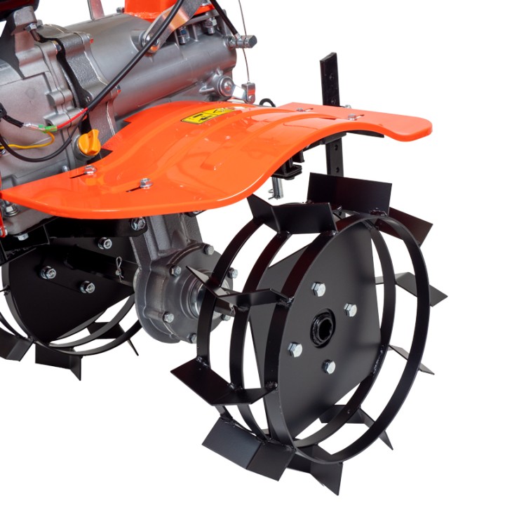 Jeu de 2 roues métalliques Diamètre 38cm pour motoculteur