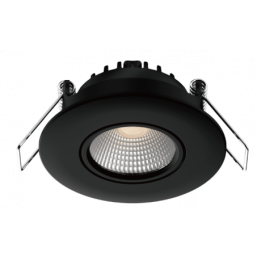 Spot noir encastré orientable LED 5W/7W RT2012/RE2020 WOLTZ