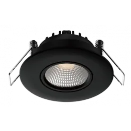 Spot noir encastré orientable LED 5W/7W RT2012/RE2020 WOLTZ