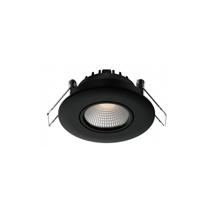 Spot noir encastré orientable LED 5W/7W RT2012/RE2020 WOLTZ
