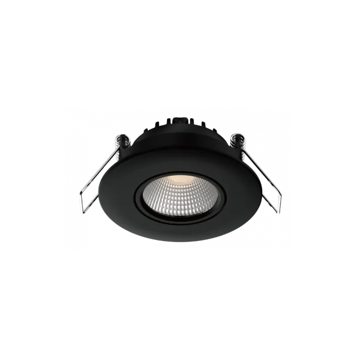 Spot noir encastré orientable LED 5W/7W RT2012/RE2020 WOLTZ