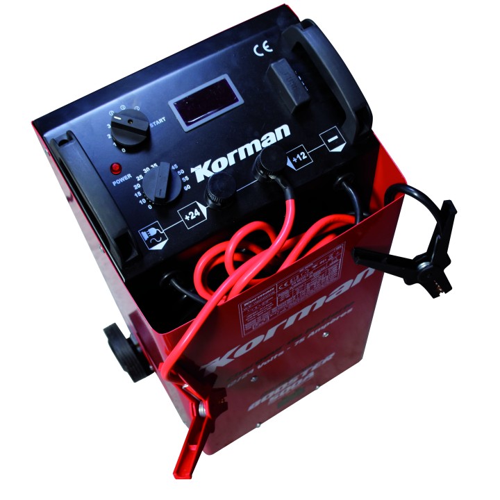 Chargeur de batterie 75A – 12/24V Booster démarreur 500A