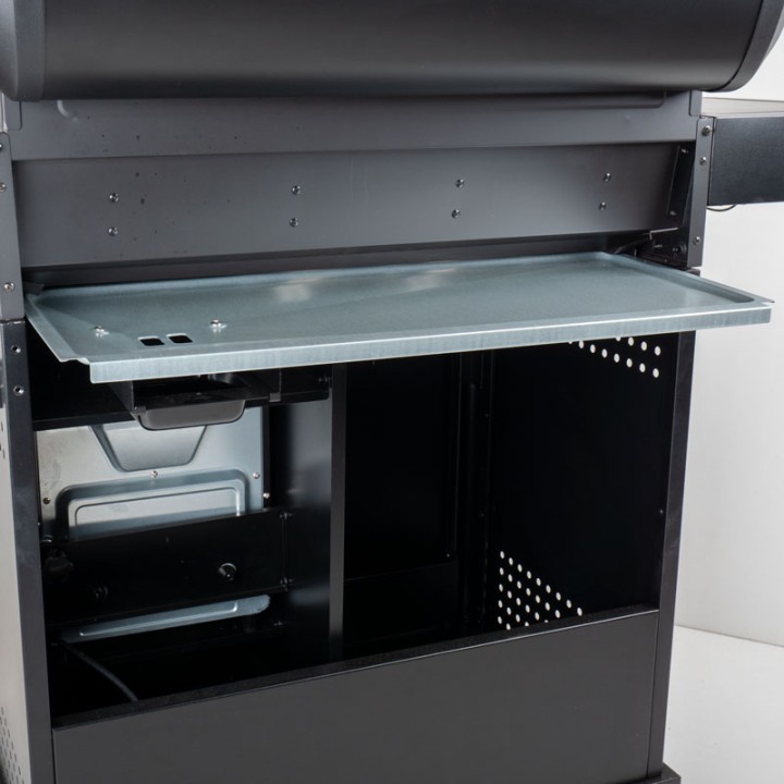 Barbecue gaz ROSTER 5 brûleurs dont 1 latéral avec plancha et grilles de cuisson combinées + Air Fryer 6L 1700W