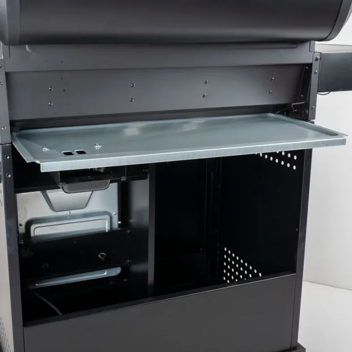 Barbecue gaz ROSTER 5 brûleurs dont 1 latéral avec plancha et grilles de cuisson combinées + Air Fryer 6L 1700W