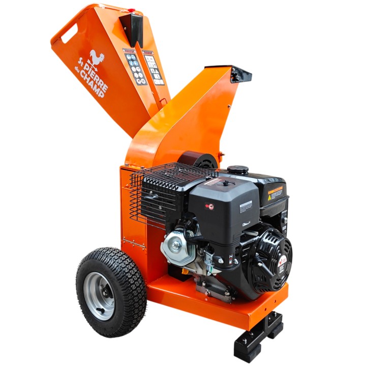 Broyeur de végétaux et de branches thermique essence à disque 420cc 100mm + démarrage électrique ST PIERRE DU CHAMP