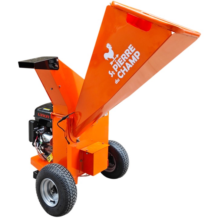 Broyeur de végétaux et de branches thermique essence à disque 420cc 100mm + démarrage électrique ST PIERRE DU CHAMP