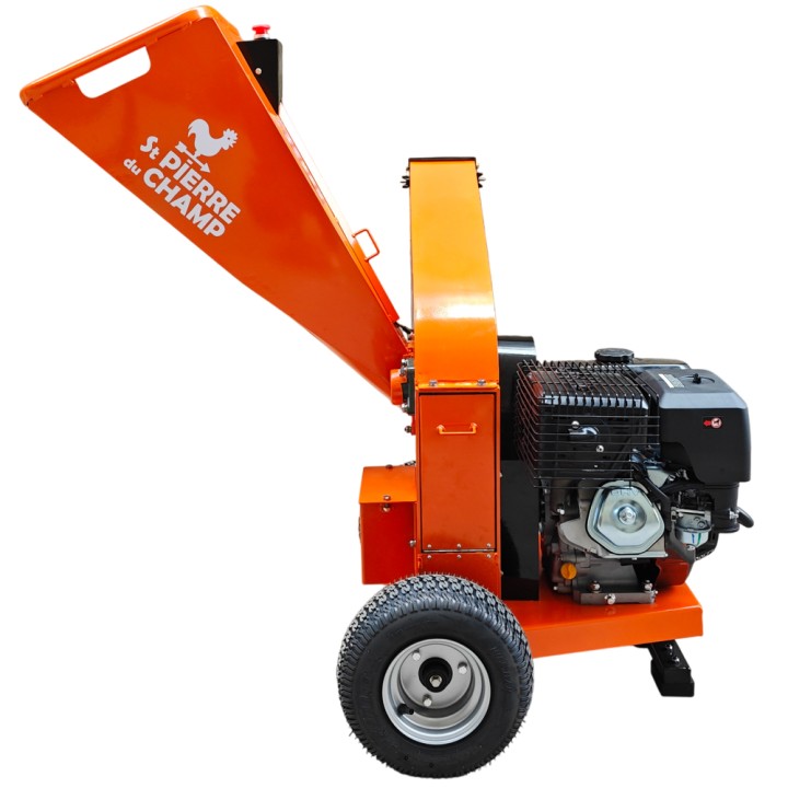Broyeur de végétaux et de branches thermique essence à disque 420cc 100mm + démarrage électrique ST PIERRE DU CHAMP