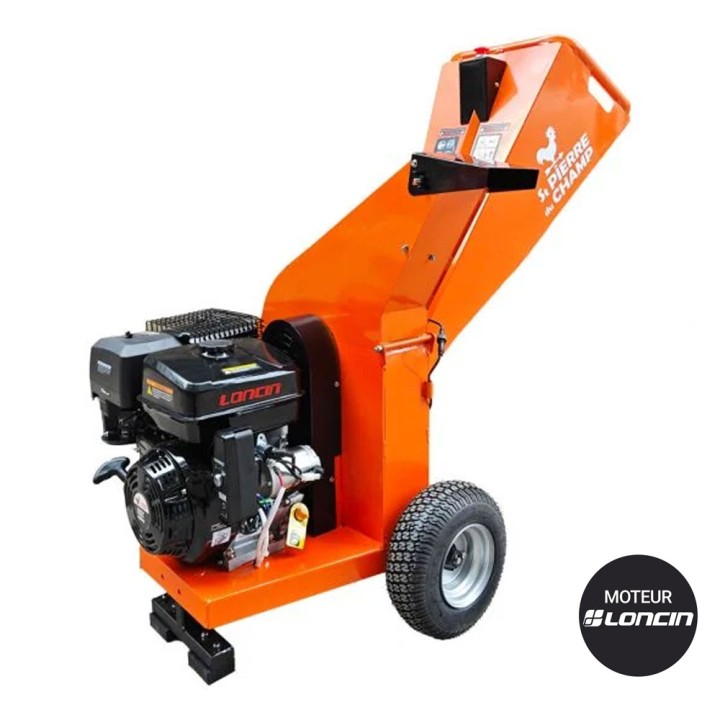 Broyeur de végétaux et de branches thermique essence à disque 420cc 100mm + démarrage électrique ST PIERRE DU CHAMP