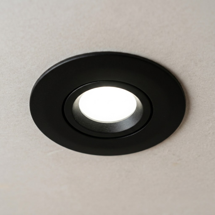 Spot noir encastré orientable LED 5W IP65 CCT RT2012/RE2020 WOLTZ