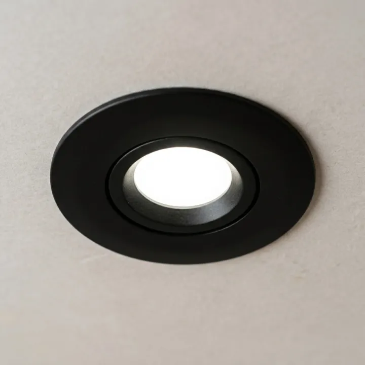 Spot noir encastré orientable LED 5W IP65 CCT RT2012/RE2020 WOLTZ