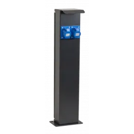 Potelet camping 80cm 2 prises CEE 10A avec protection OHMTEC