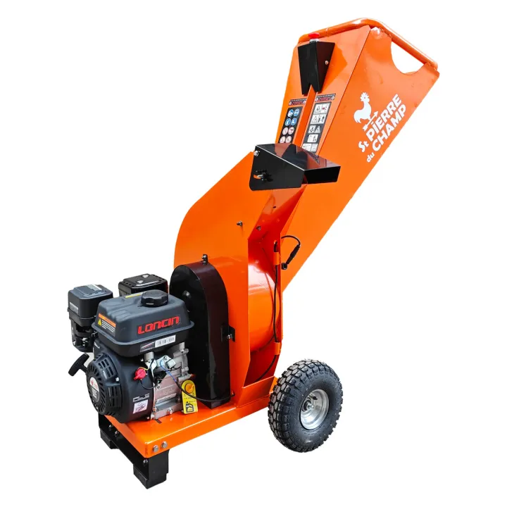 Broyeur de végétaux et de branches thermique essence à disque 212cc 70mm ST PIERRE DU CHAMP